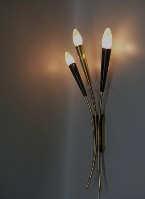 Large Wall Lights In The Style Of Stilnovo, 1950s, Set Of 3 photo 4548.35