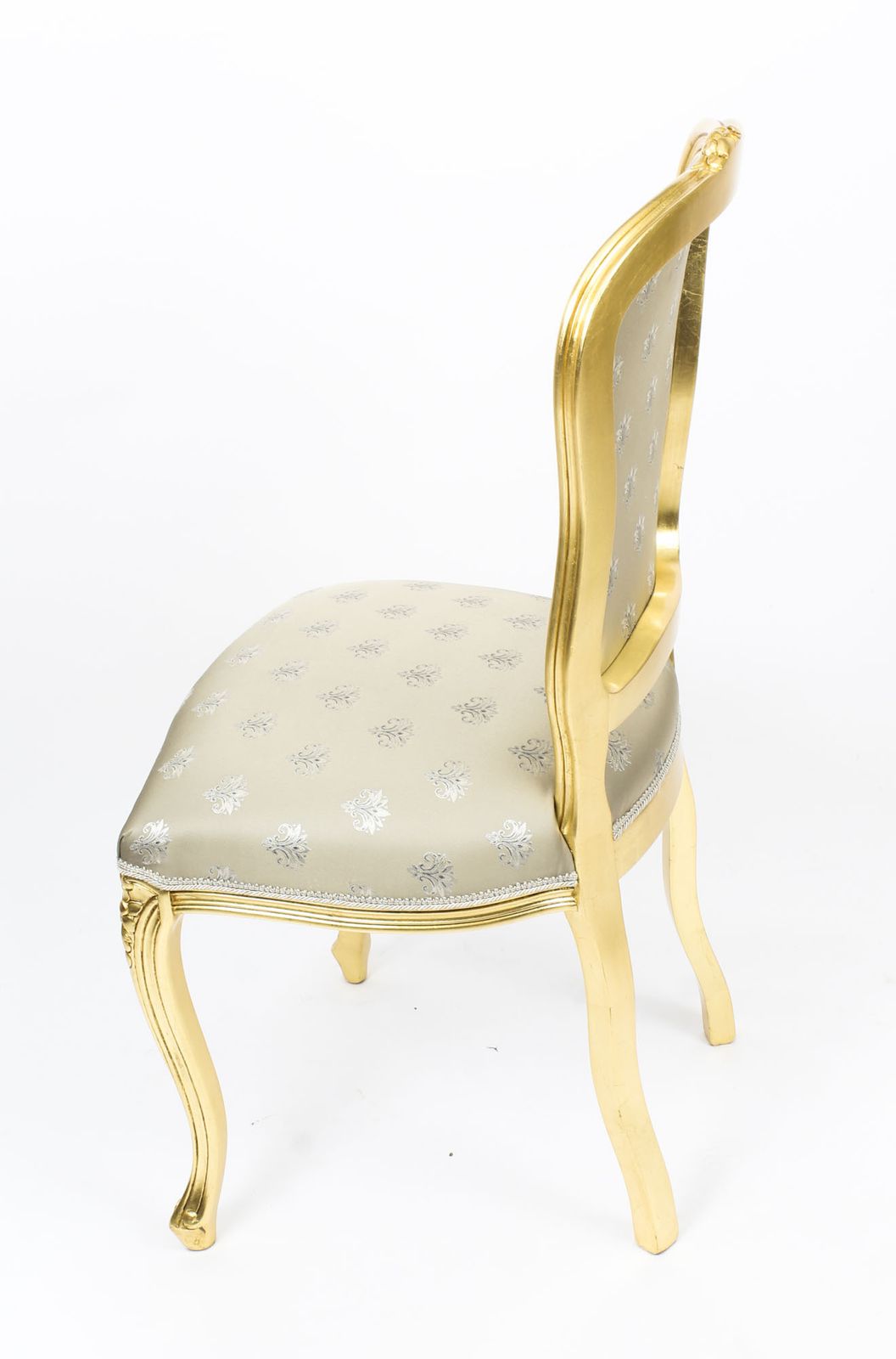 Furniture Bespoke Set Of Giltwood Dining Chairs In The Louis XVI Style Available To Order photo