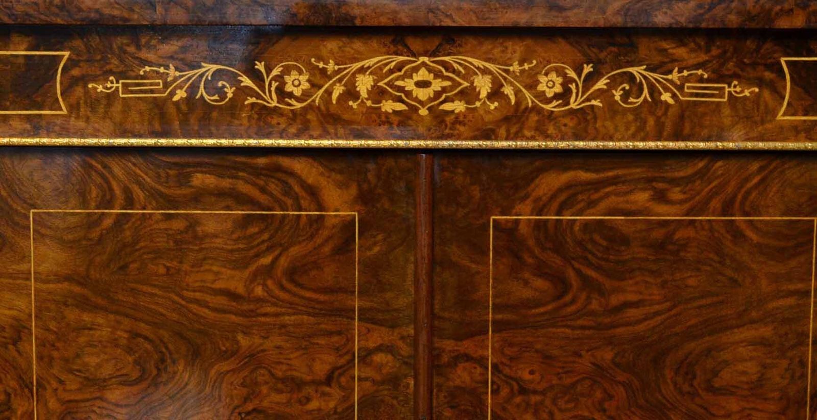Bespoke Inlaid Burr Walnut Tv Plasma Hi Fi Stereo Cabinet photo Furniture