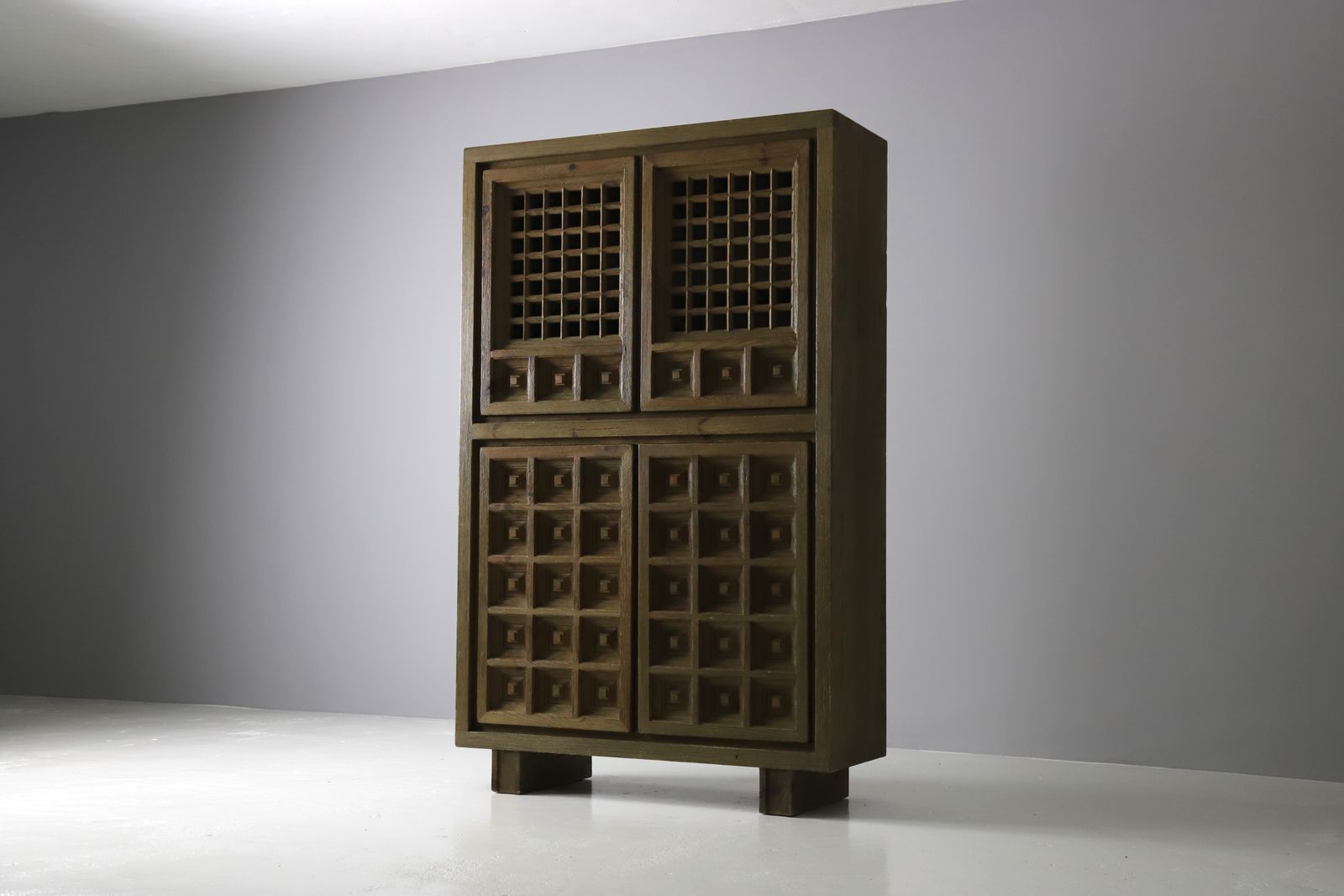 Biosca Brutalist Highboard, 1960s