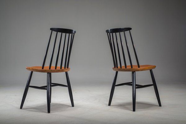 Fanett Dining Chairs By Ilmari Tapiovaara, 1960s, Set Of 2 photo vintage