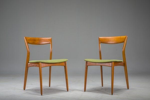 Dining Teak Chairs Attributed To R. Borregaard For Viborg, 1970s, Set Of 2 photo buy