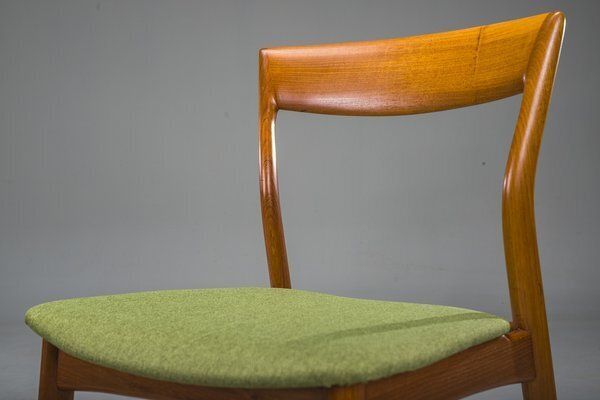 Dining Teak Chairs Attributed To R. Borregaard For Viborg, 1970s, Set Of 2 photo vintage
