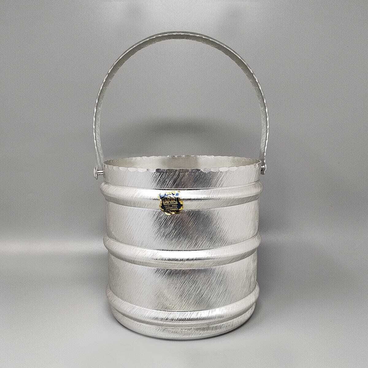 1960s Elegant Champagne Ice Bucket By Arir In Aluminium. Made In Italy photo furniture