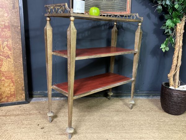 A Fine French Antique Gilt Metal 3 Tier Side Table photo buy