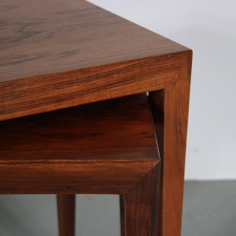 Severin Hansen Nesting Tables For Haslev, Denmark 1960 photo vinterior