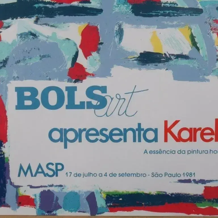 1981 Karel Appel Lithograph For The Bols Art Exchibition, Brazil photo for sale