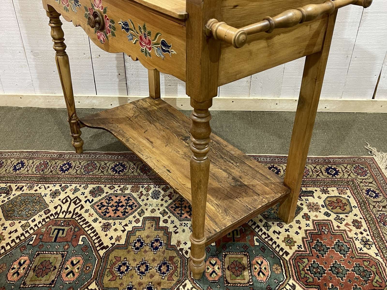 Furniture Fir Dressing Table Early 20th Century photo