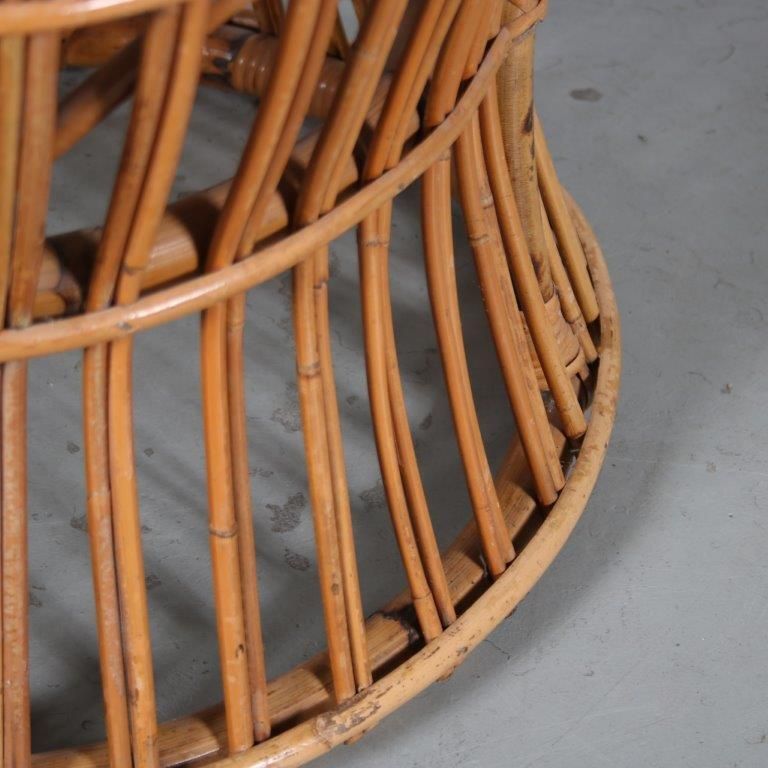 1950s Small Rattan Armchair From The Netherlands photo Furniture
