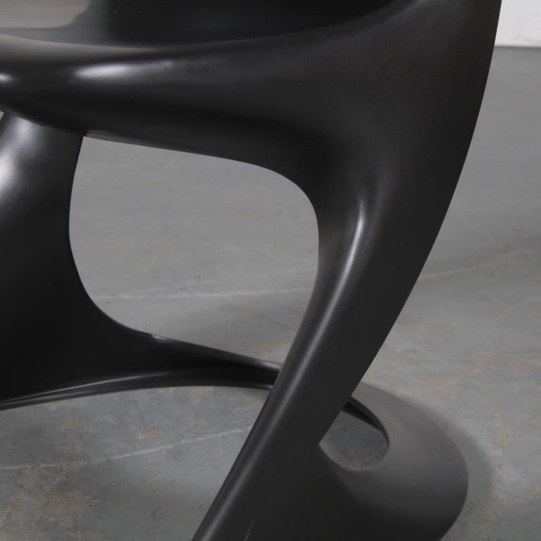 photo vinterior 2000s Black “Casalino” Chair By Alexander Begge For Casala, Germany – Large Stock!