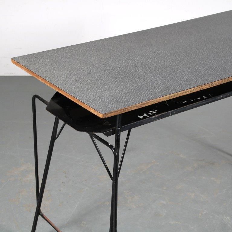 photo for sale 1950s Willy Van Der Meeren Teacher’s Desk For Tubax, Belgium