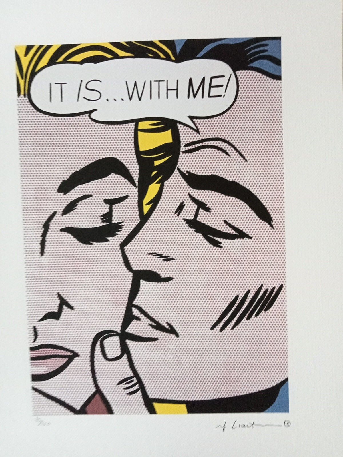 Roy Lichtenstein Certified Lithograph 35x50