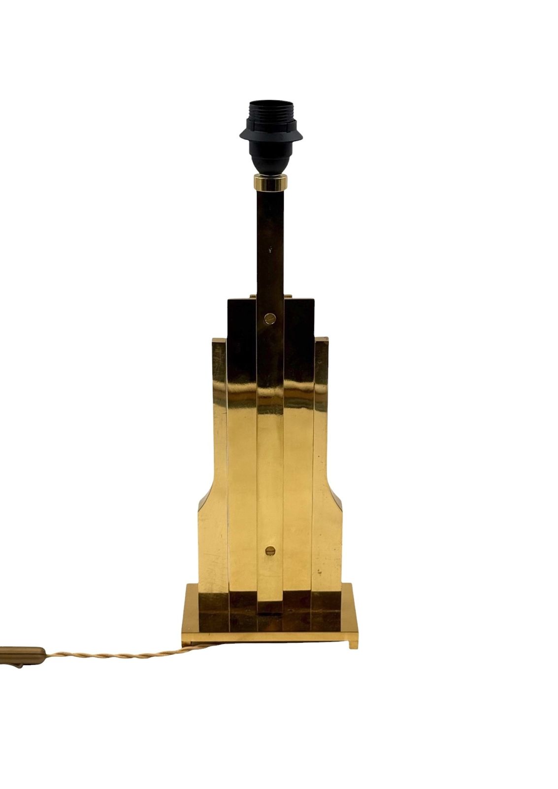 Lighting Luciano Frigerio, Hollywood Regency Mod. Tartaro Table Lamp Base, Italy 1970 photo