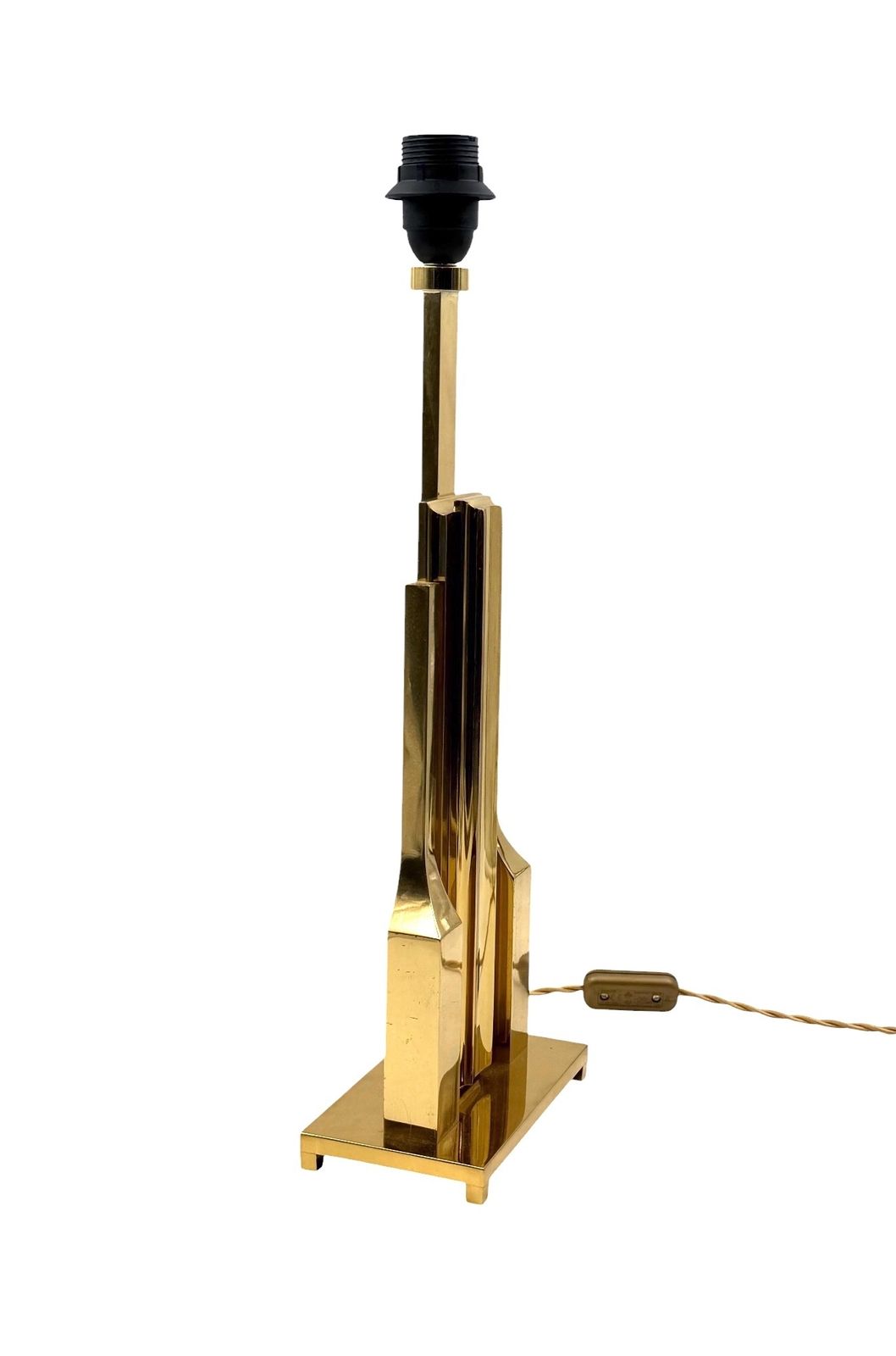 2300.0 Luciano Frigerio, Hollywood Regency Mod. Tartaro Table Lamp Base, Italy 1970 photo