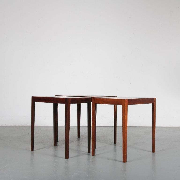 Svenn Eske Kristensen Nesting Tables For Pontoppidan, Denmark 1960 photo for sale