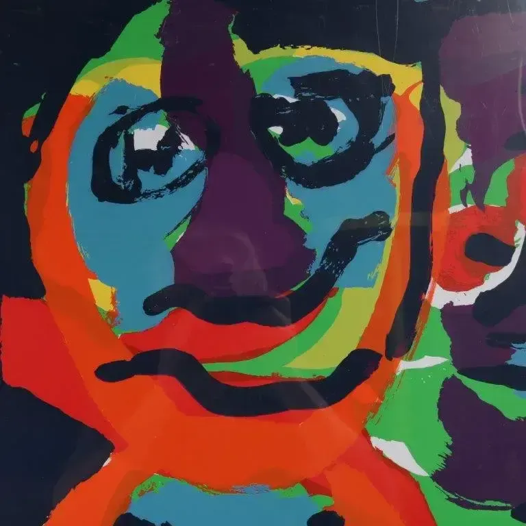 Karel Appel Silk Screen For The Rheinisches Landesmuseum Bonn, Germany, 1979 photo for sale