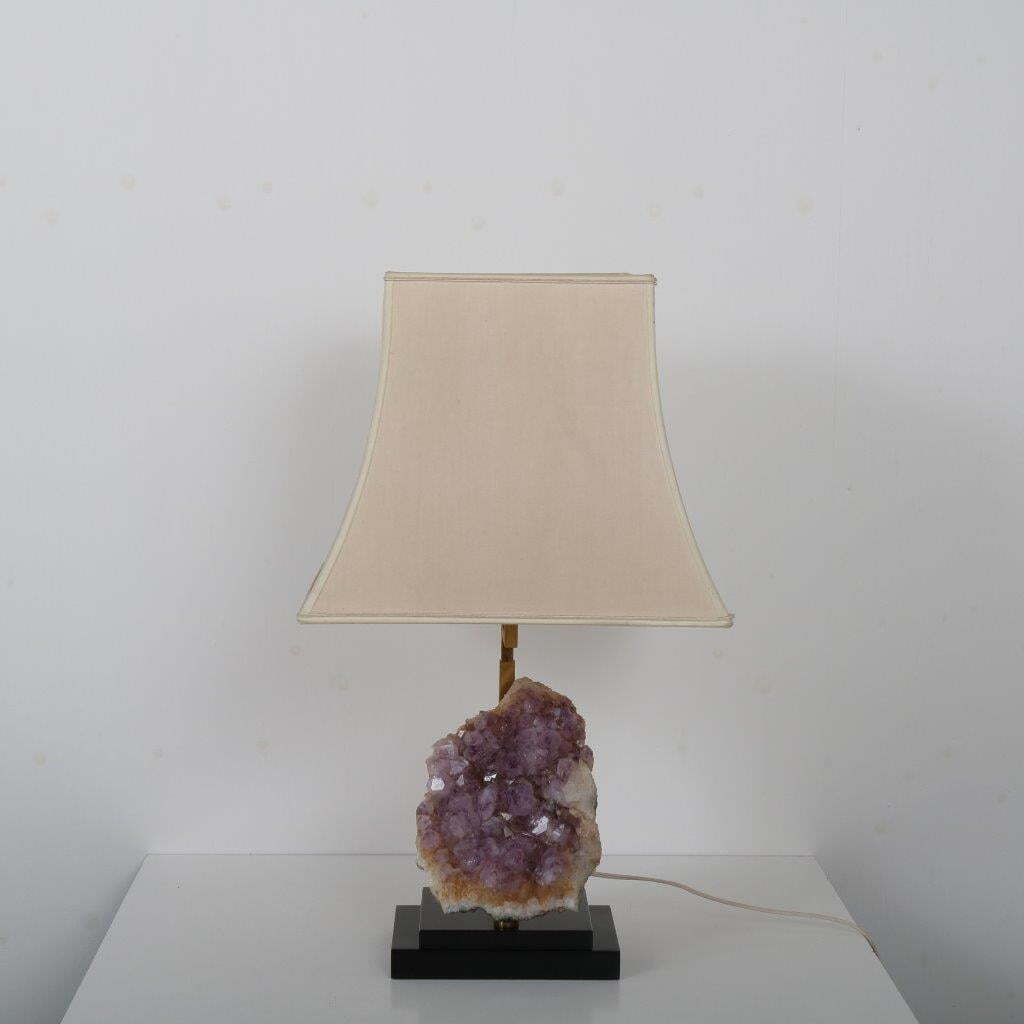 1220.0 Amethyst Table Lamp In The Style Of Willy Daro, Belgium 1970 photo