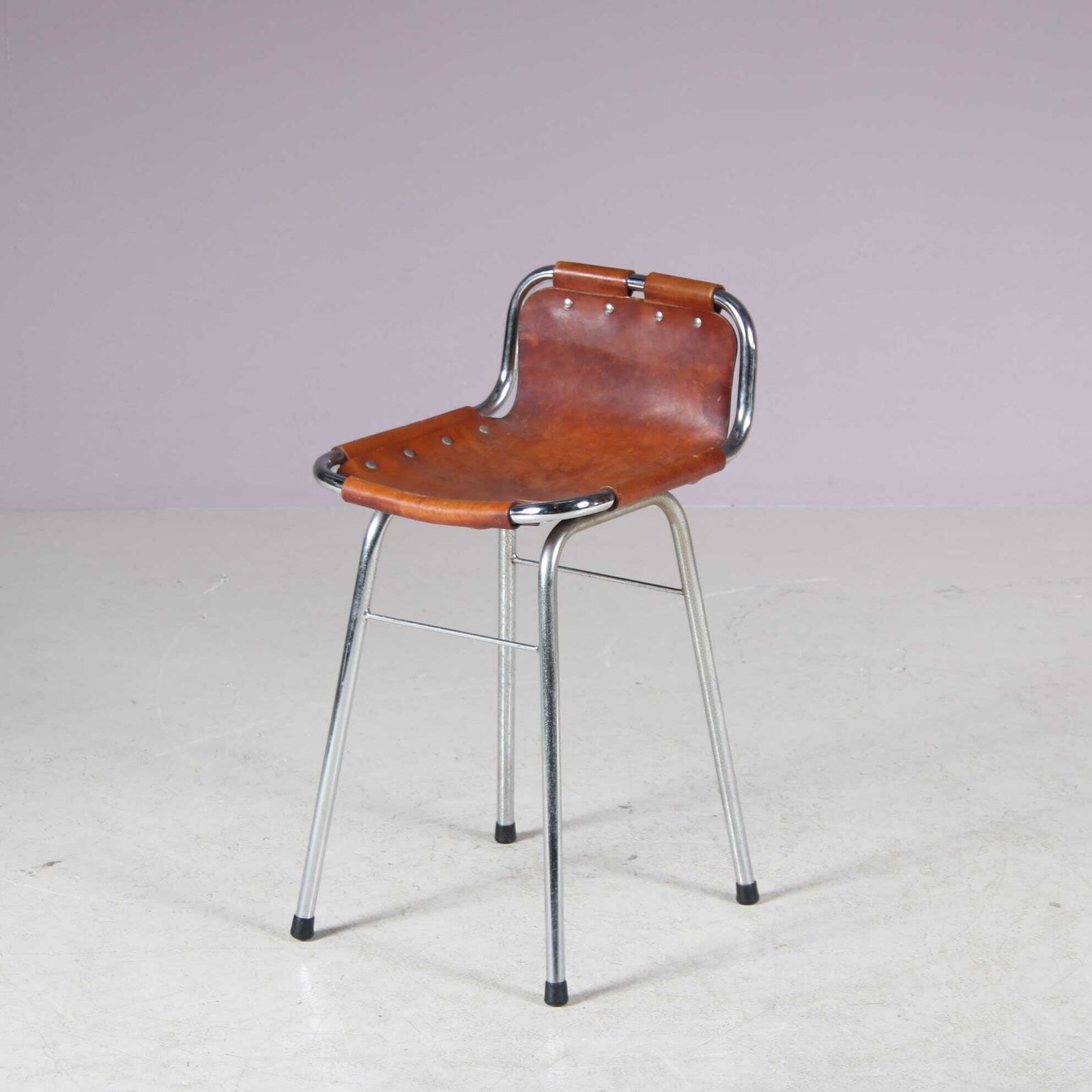 1970s Charlotte Perriand Bar Stool For Les Arcs, France photo vintage