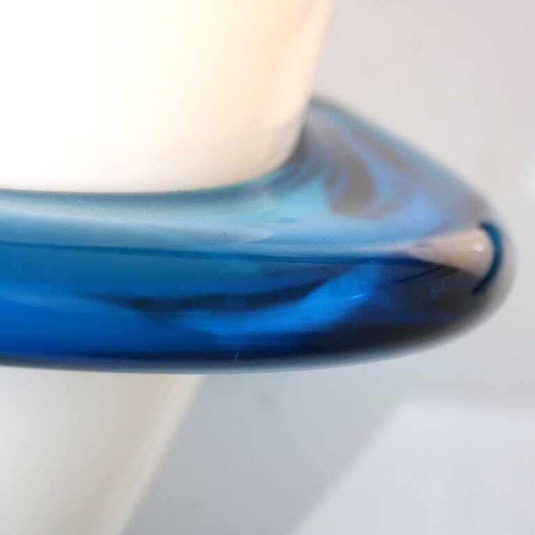 1990s Pair Of “Blue Swan” Wall Lamps By Tinu Aufiero For Venini, Italy photo furniture