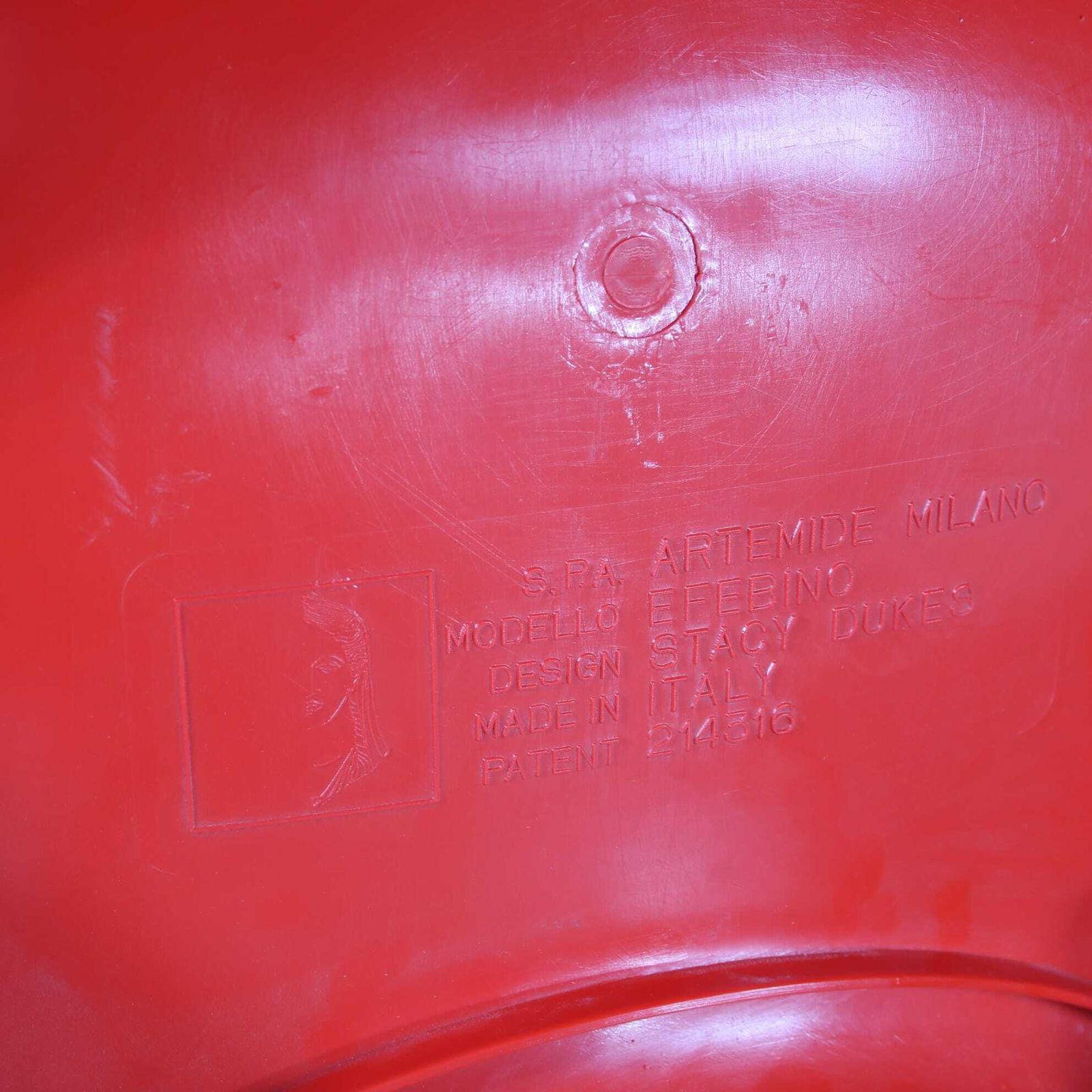 1970s “Efebino” Children Chair By Stacy Dukes For Artemide, Italy photo vintage