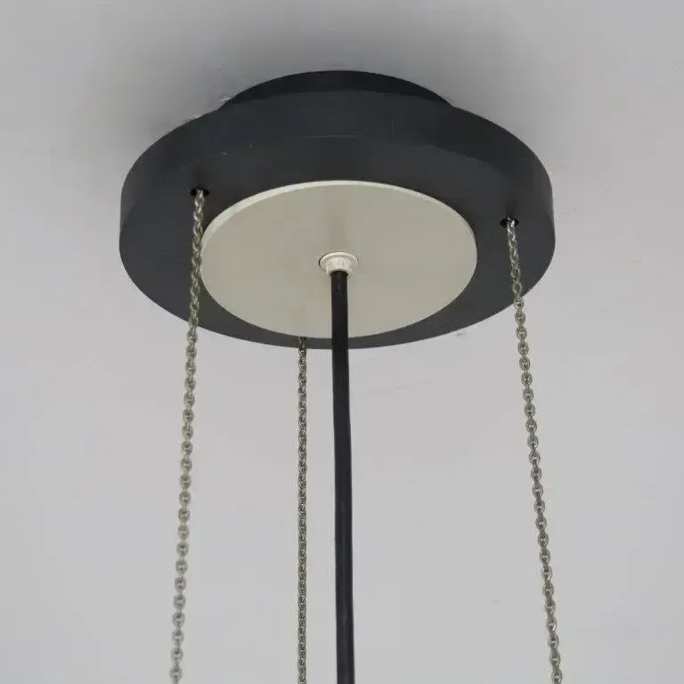 1960s Red Glass Hanging Lamp From Italy photo for sale