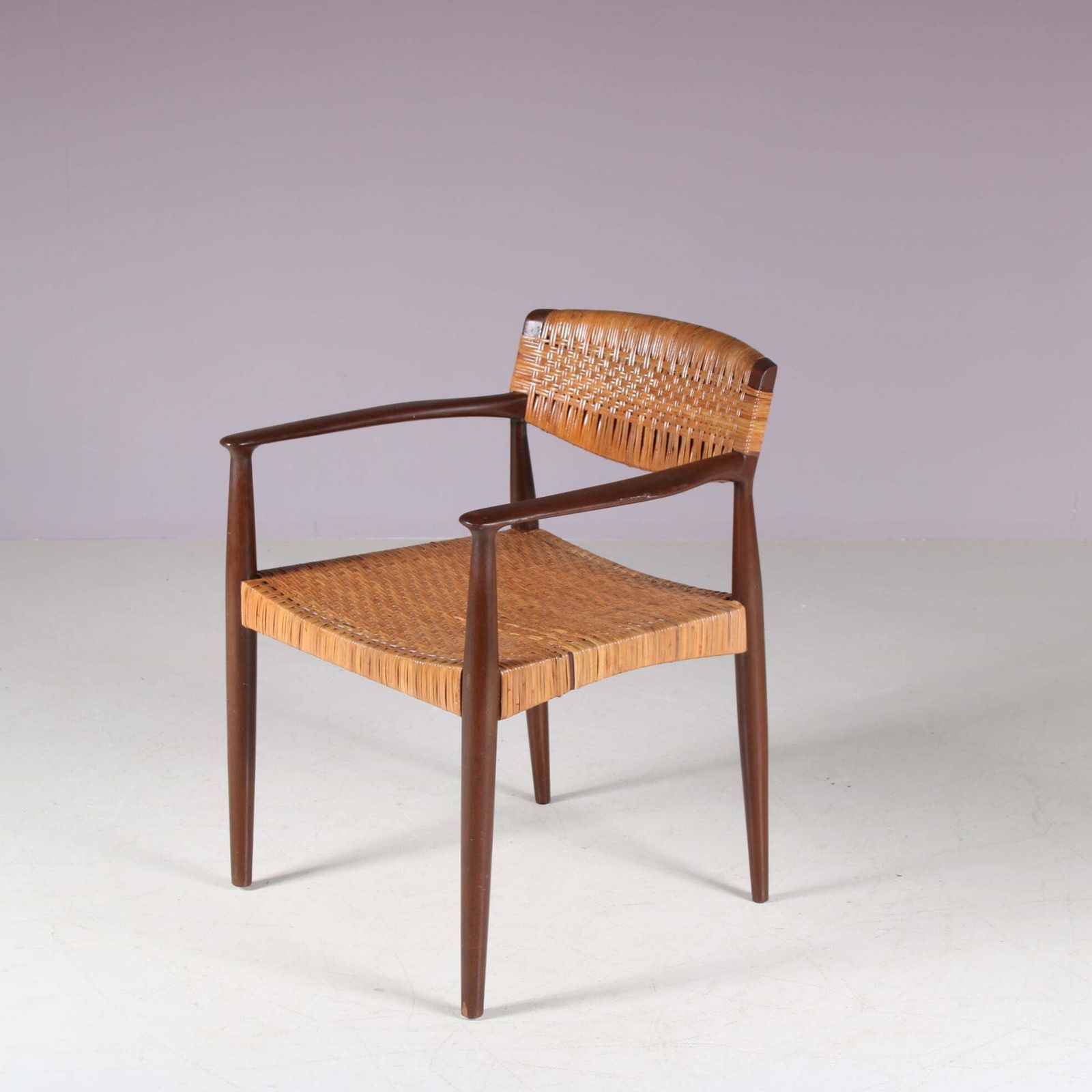 Side Chair By Einar Larsen & Aksel Bender Madsen For Willy Beck, Denmark 1950