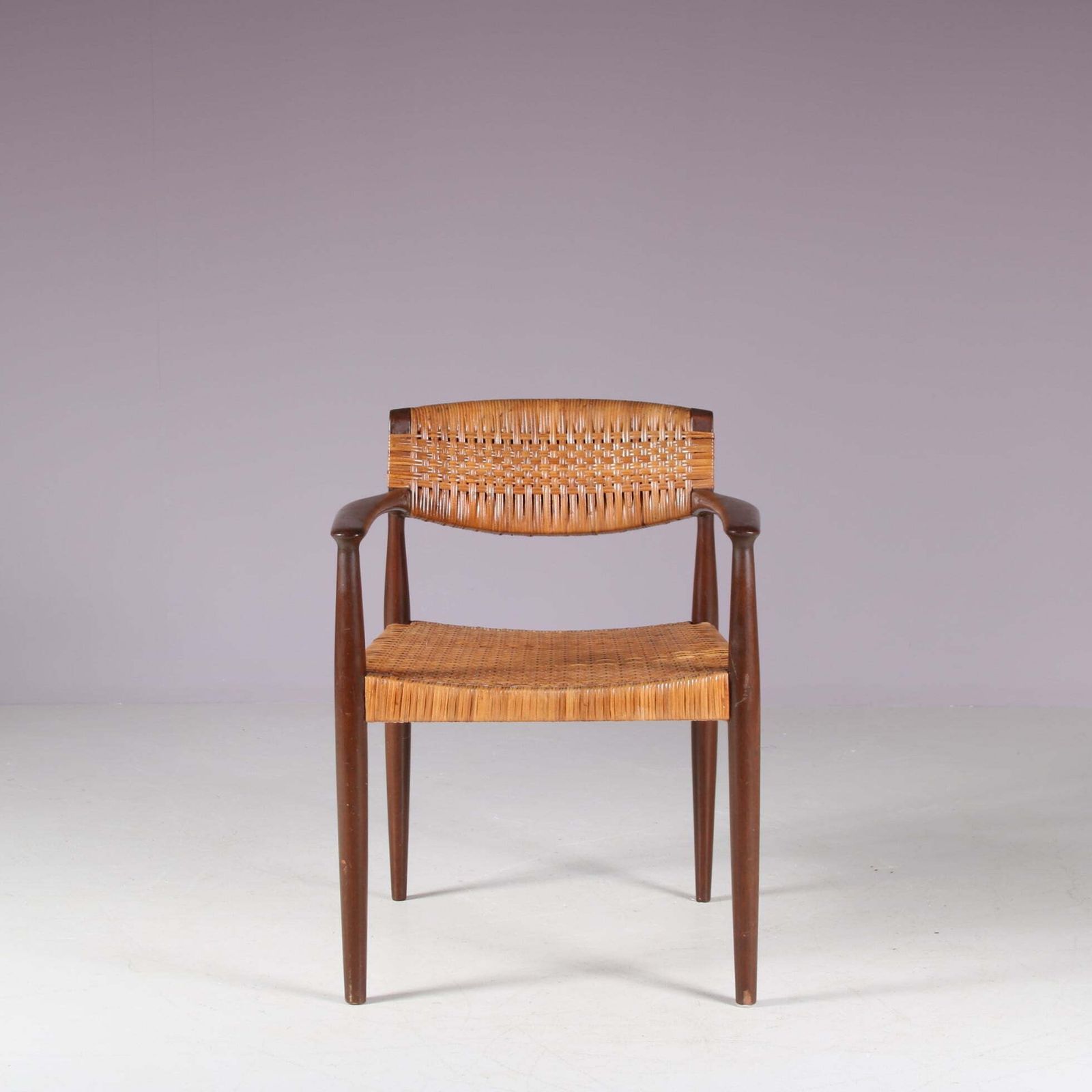 Side Chair By Einar Larsen & Aksel Bender Madsen For Willy Beck, Denmark 1950 photo furniture