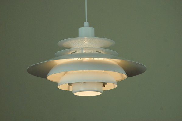 Verona 209603 Pendant Light By Kurt Wiborg For Jeka Metaltryk A/S, Denmark, 1980s photo vinterior