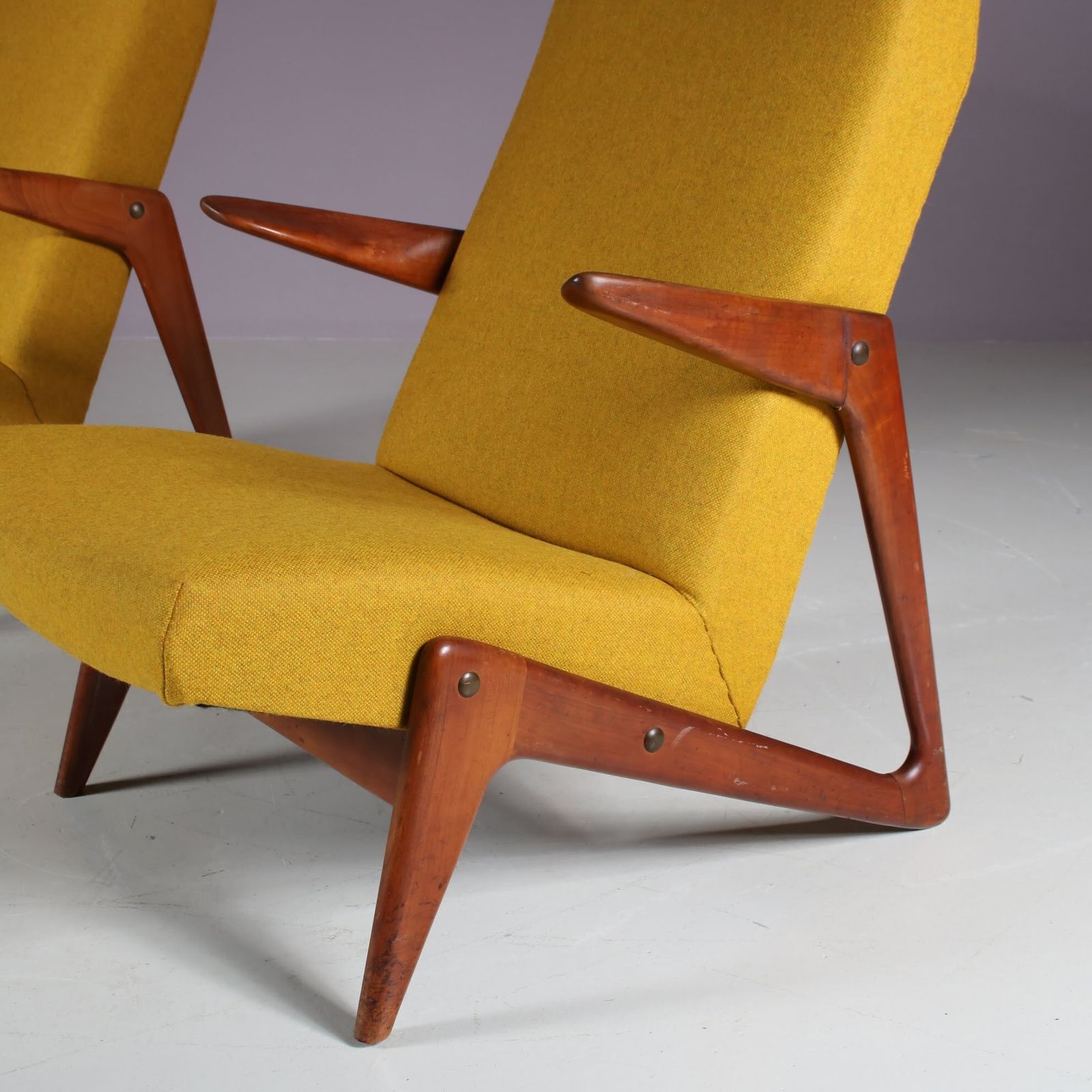 Alfred Hendrickx Attributed Lounge Chair By Belform, Belgium 1950 photo vinterior