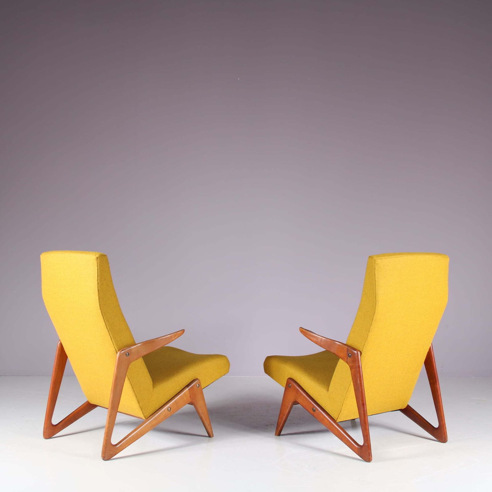Alfred Hendrickx Attributed Lounge Chair By Belform, Belgium 1950 photo vintage