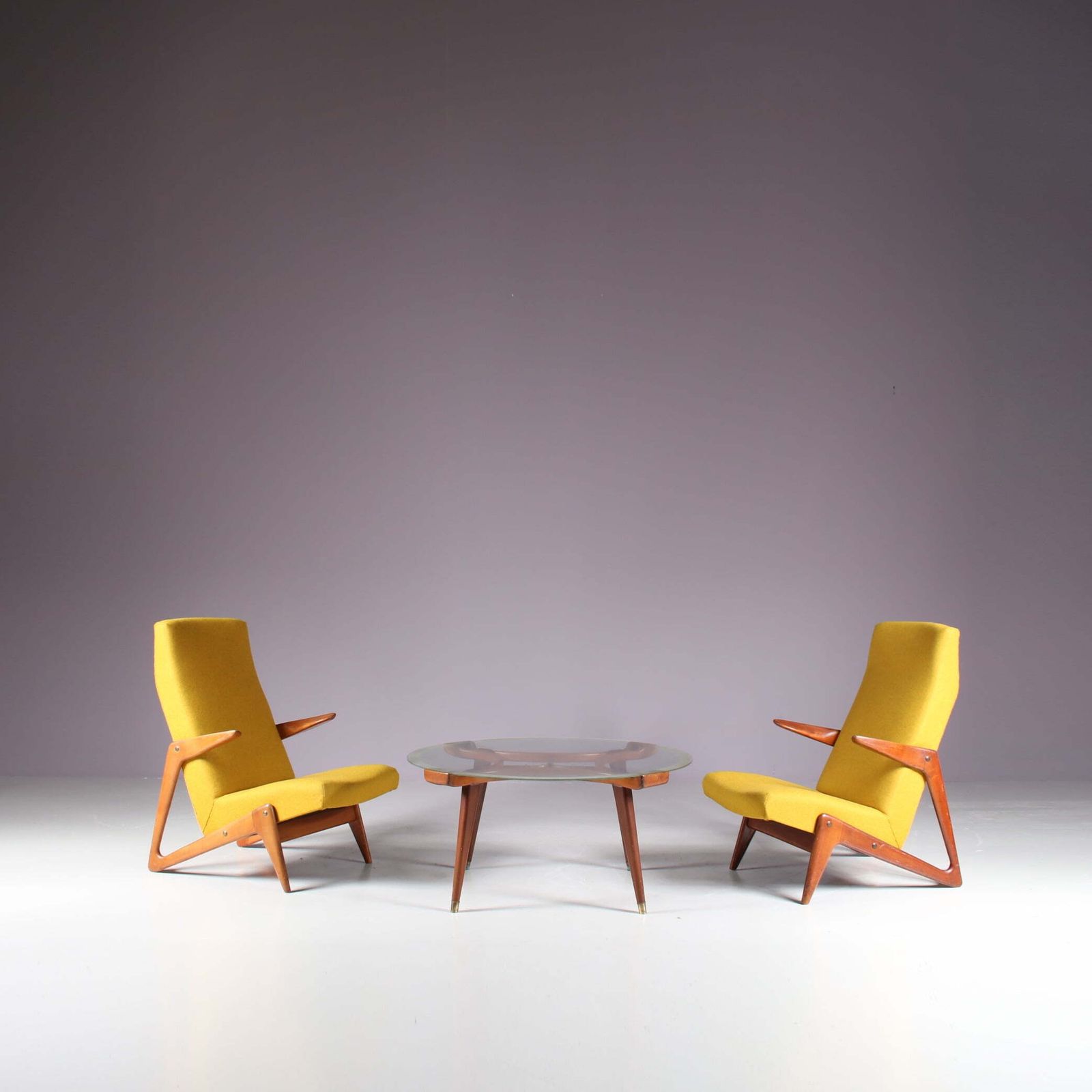 photo vintage Alfred Hendrickx Attributed Lounge Chair By Belform, Belgium 1950