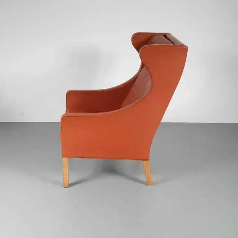 Borge Mogensen Wingback Chair For Fredericia, Denmark, 1960 photo for sale