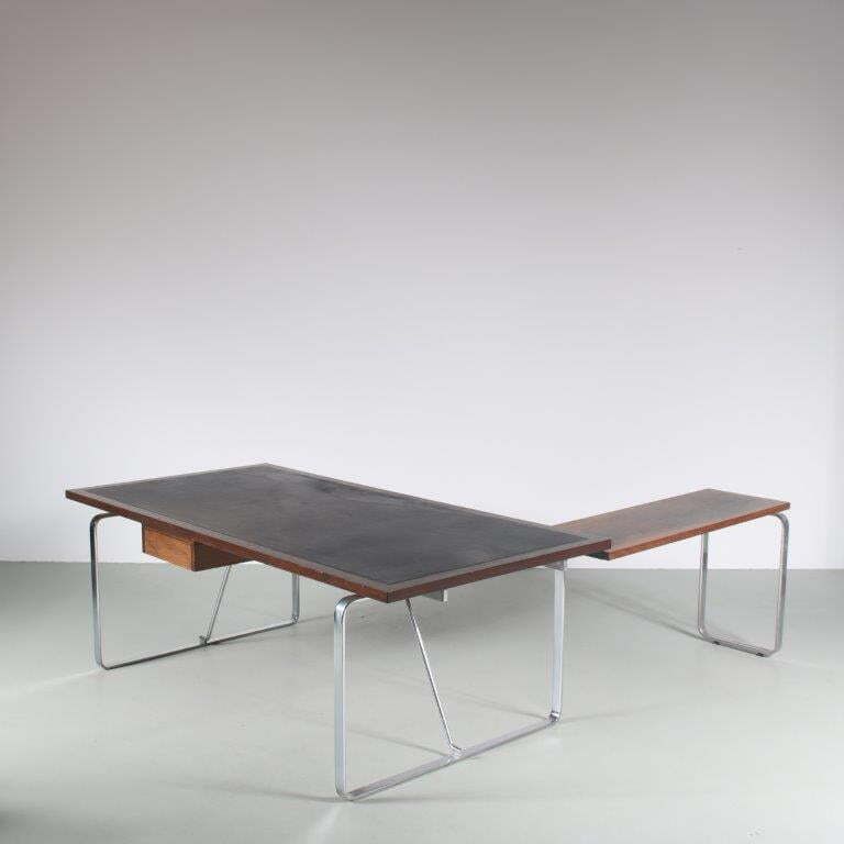 L Shaped Desk By Jorge Lund & Ole Larsen For Bo Ex Denmark 1960 photo vintage