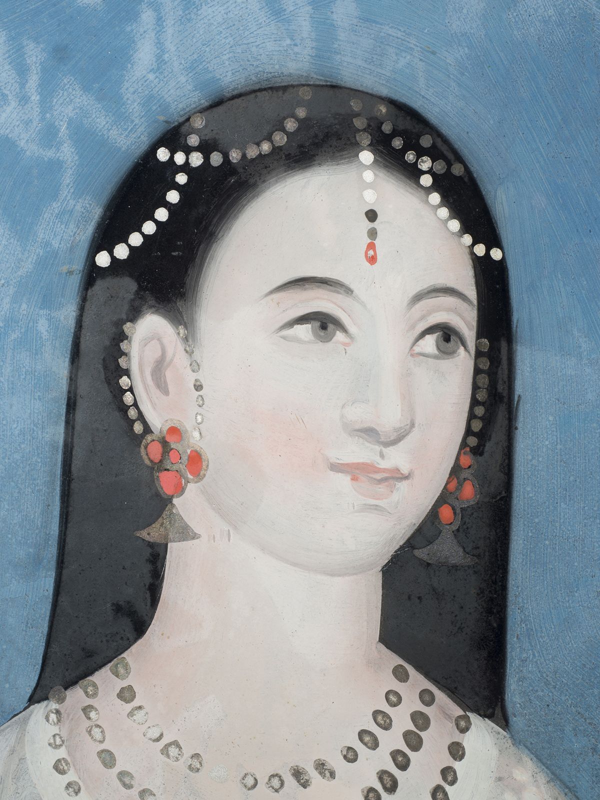 Mastani Of Bhaji Rao 18th Century Reverse Glass Painting photo Art