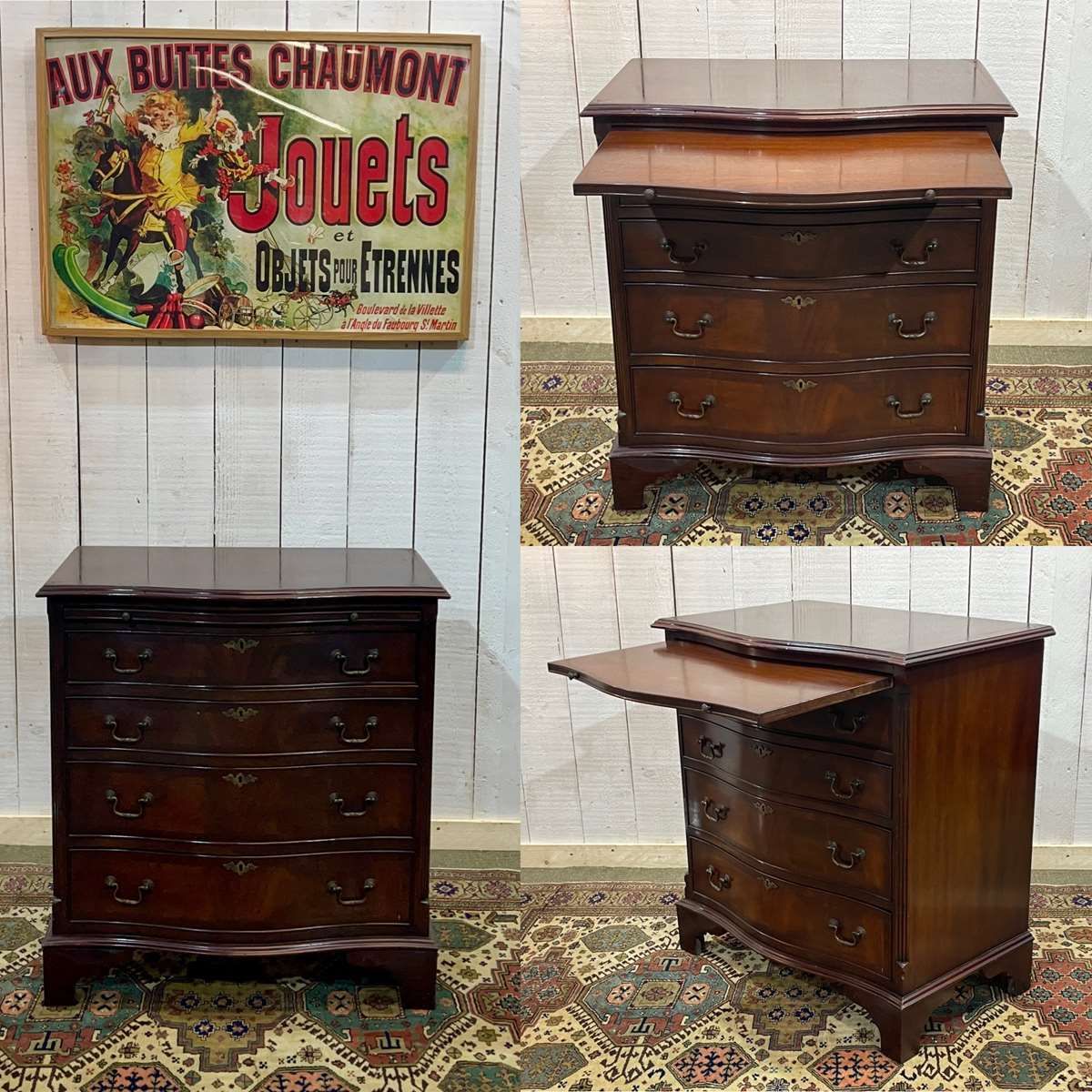 English Chest Of Drawers From The 1950s In Mahogany