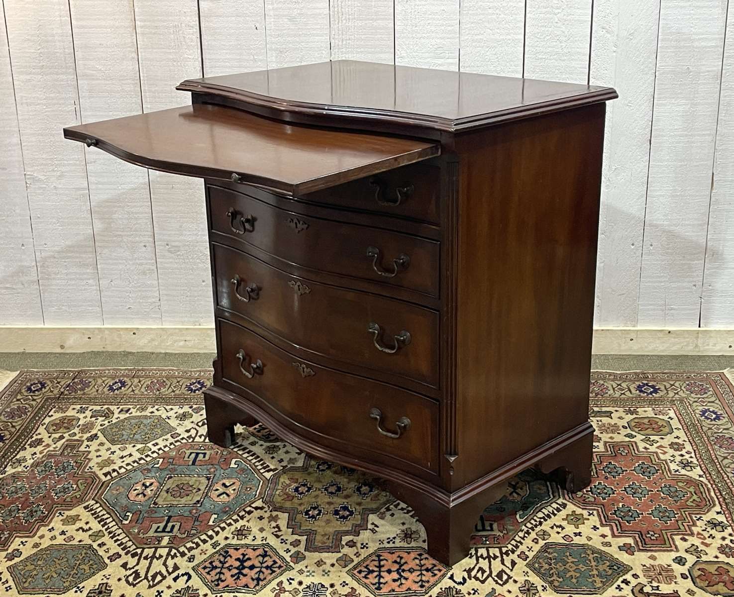 English Chest Of Drawers From The 1950s In Mahogany photo vintage
