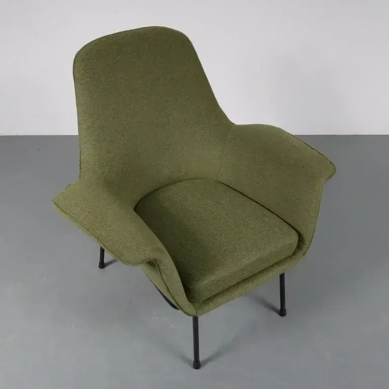 Furniture “Lucania” Chair By Giancarlo De Carlo For Arflex, Italy 1950 photo