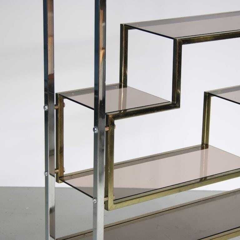 1970s Room Divider Cabinet In The Style Of Romeo Rega Italy photo for sale