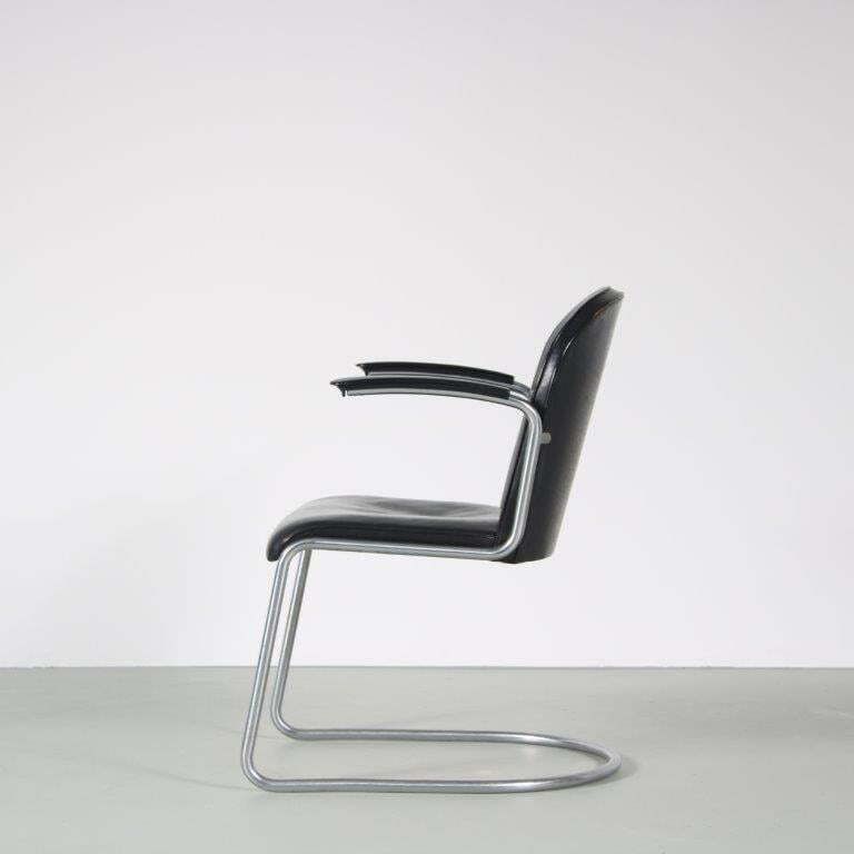 1930s Original Early “413” Easy Chair By Gispen, Netherlands photo furniture