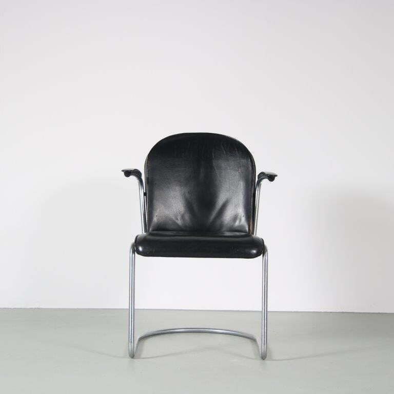 1930s Original Early “413” Easy Chair By Gispen, Netherlands photo 659.0