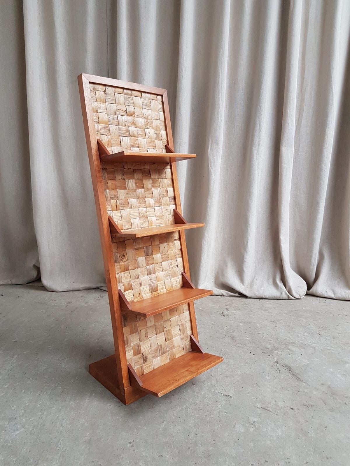 Vtg Mid Century Compact Bookcase Small Shelves Danish Scandi Design Retro R739 photo 207.0