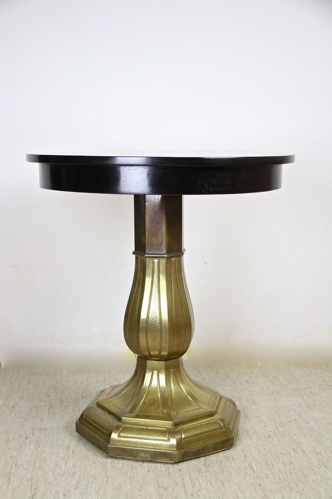 20th Century Art Nouveau Coffee/ Side Table With Brass Base, Austria, Ca. 1910 photo buy