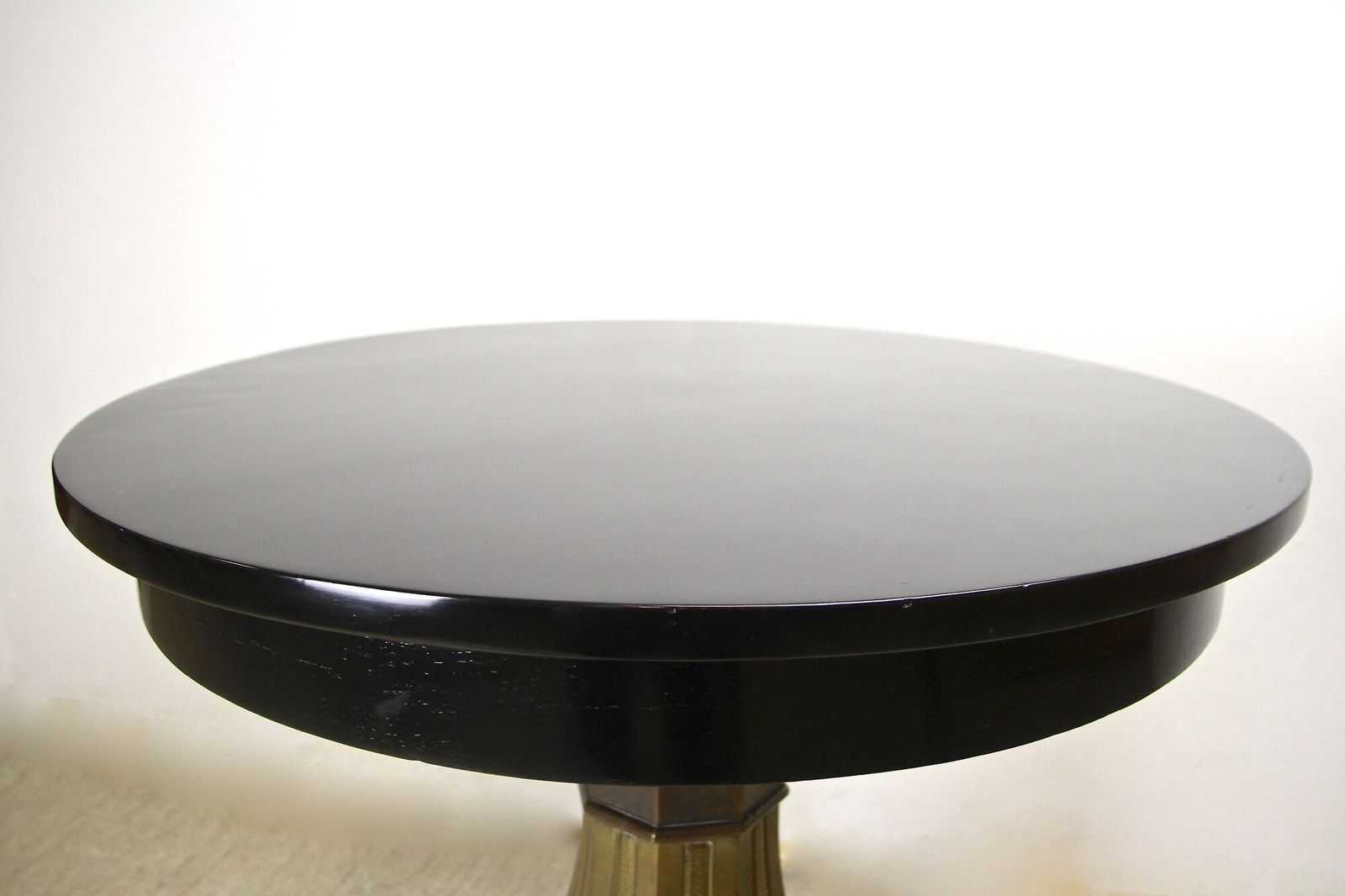 photo for sale 20th Century Art Nouveau Coffee/ Side Table With Brass Base, Austria, Ca. 1910