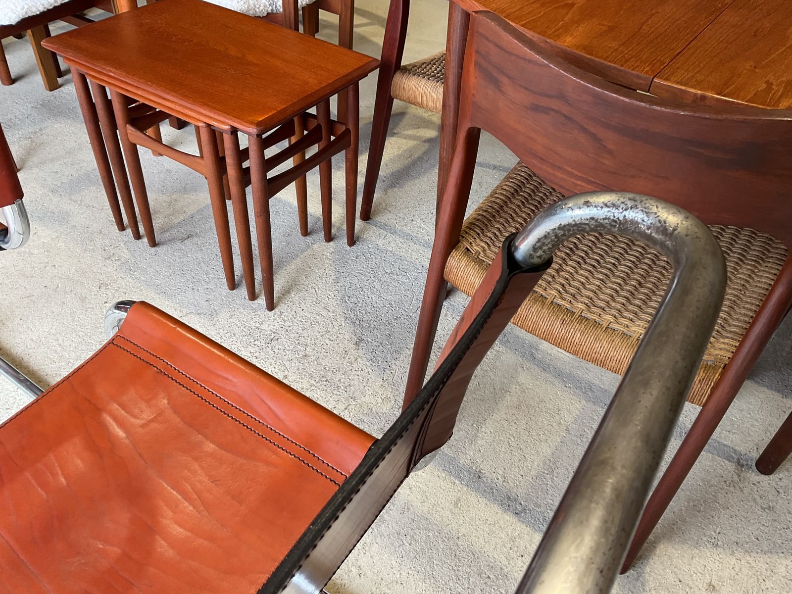 photo for sale Set Of 4 Chairs By Mart Stam For Fasem, 1970s In Mid Century Style