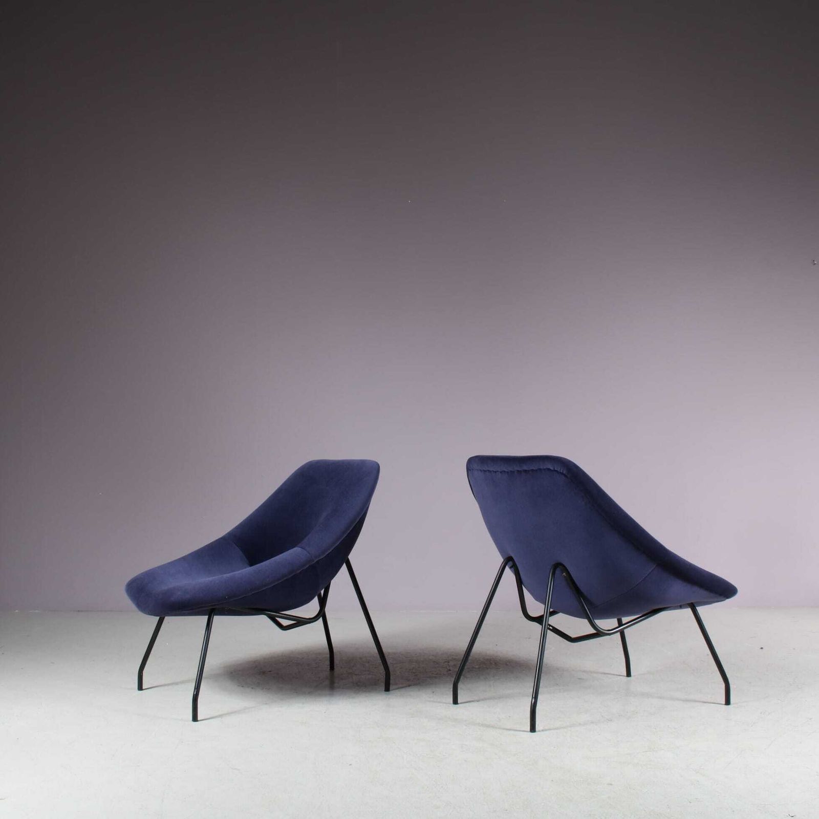 Pair Of Lounge Chairs By Gar, France 1950 photo for sale