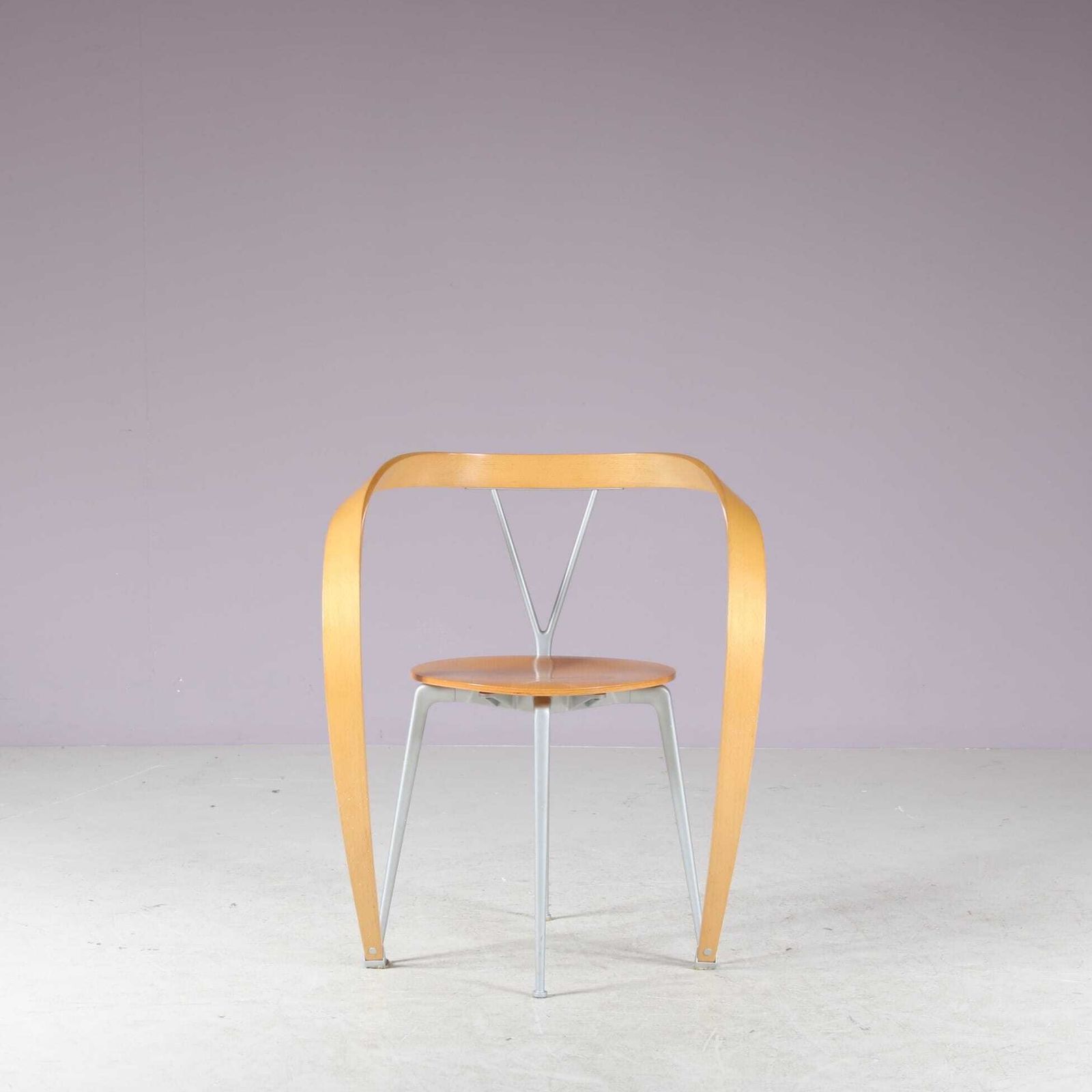 Set Of 4 “Revers” Chairs By Andrea Branzi For Cassina, Italy 1990 photo furniture