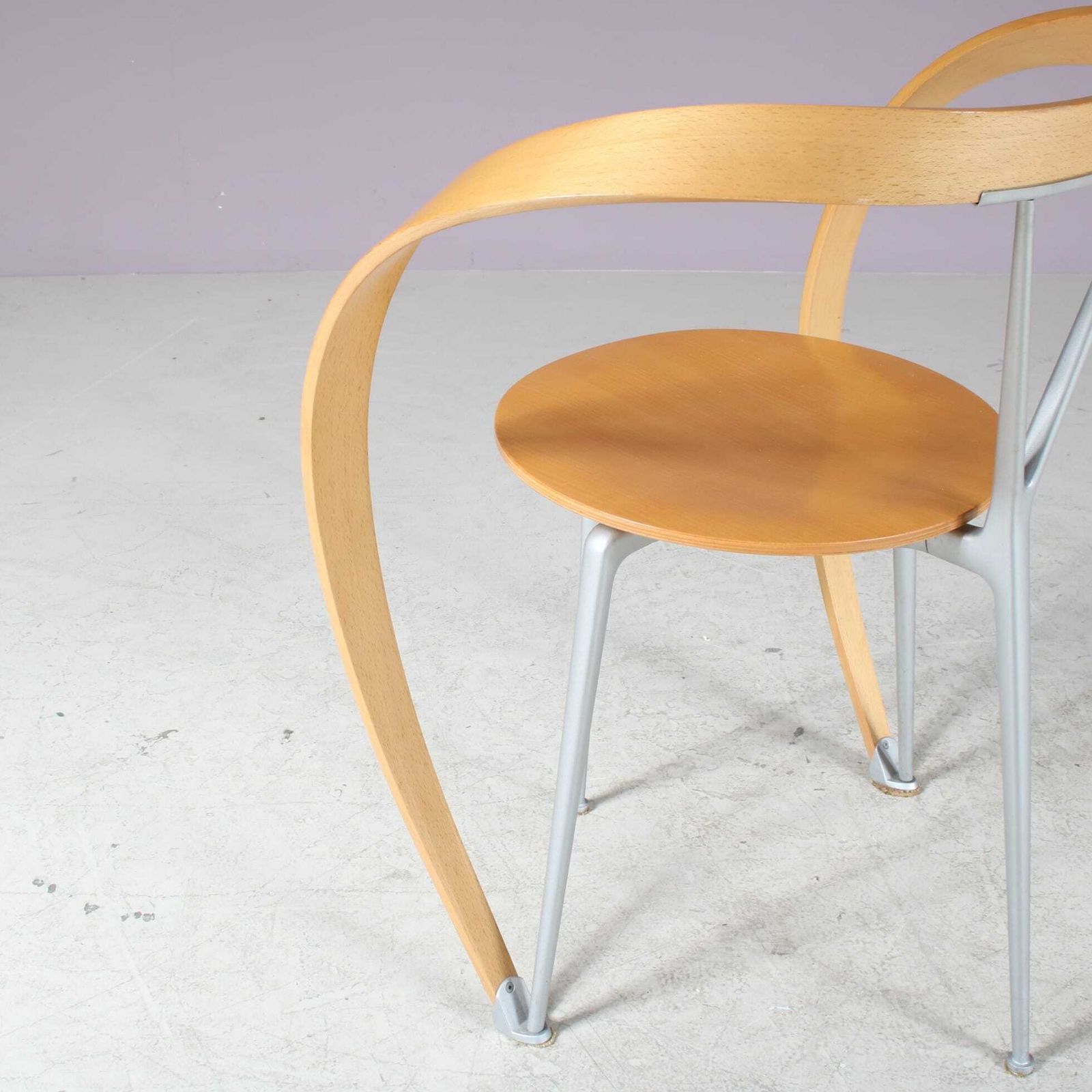 photo furniture Set Of 4 “Revers” Chairs By Andrea Branzi For Cassina, Italy 1990