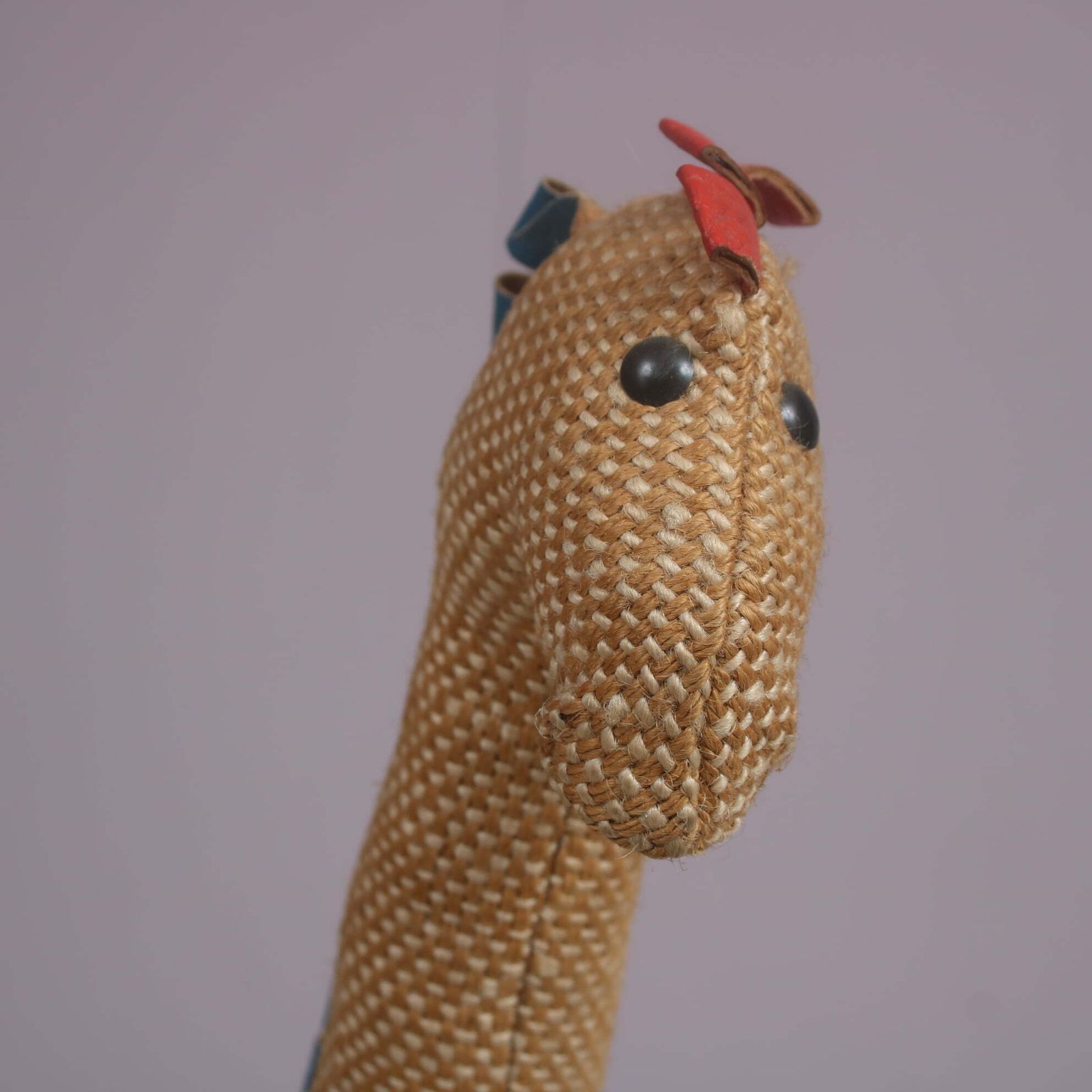 Jute And Leather Giraffe By Renate Müller For H. Josef Leven Kg, Germany 1960 photo buy