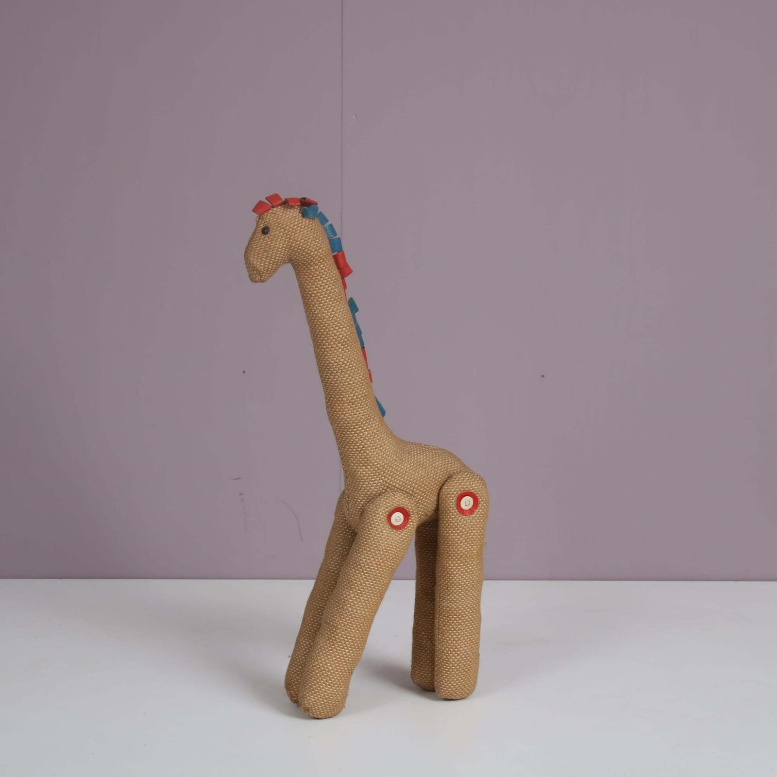 photo furniture Jute And Leather Giraffe By Renate Müller For H. Josef Leven Kg, Germany 1960