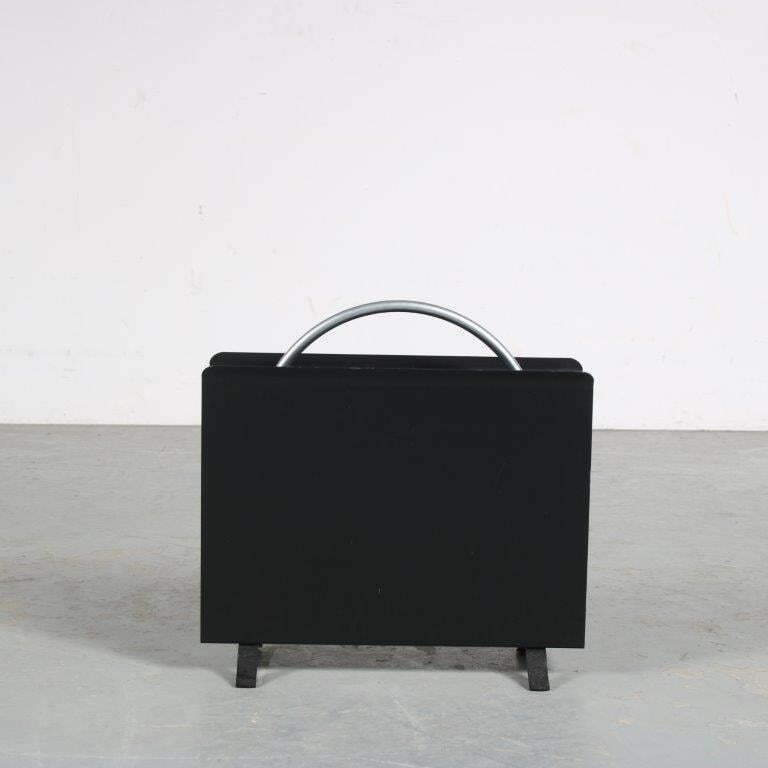 1950s Recent Edition Magazine Rack By W.H. Gispen For Dutch Originals Netherlands photo vinterior